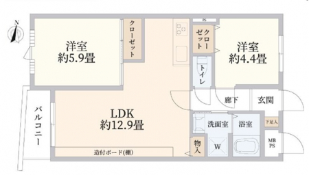 間取り図（販１マンション）　-