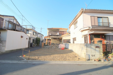 �O�ʓ��H�܂ތ��n�ʐ^�@-